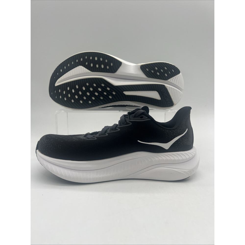 Womens Size 7.5B Hoka One One Mach 6 Black White Running Shoes 1147810 BWHT NEW - Picture 4 of 7